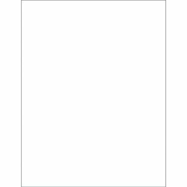Bsc Preferred 8-1/2 x 11'' White Rectangle Laser Labels, 100PK S-5045
